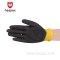 Hespax Children Latex Dipping Protective Hand Gloves Kids